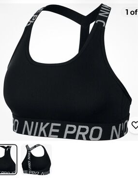 Nike Black Sports Bra with Branded Elastic Band
